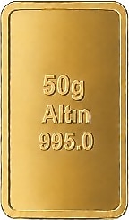 50 gr 24 Ayar 995.0 Milyem Gram Altın