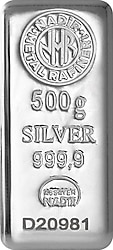 500 gr Külçe Gümüş