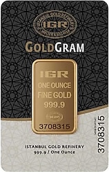 1 ONS 31.10 gr 24 Ayar Gram Altın