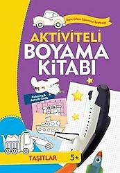 Aktiviteli Boyama Kitabı 5 Yaş - Taşıtlar Mor Kitap - Kolektif