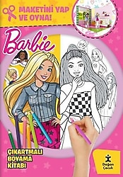 Barbie Çıkartmalı Boyama Kitabı - Maketini Yap ve Oyna! - Kolektif
