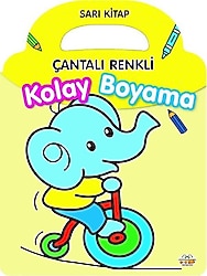 Çantalı Renkli Kolay Boyama - Sarı Kitap - Kolektif