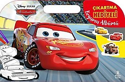 Disney Arabalar Çıkartma Hediyeli Boyama Albümü - Kolektif
