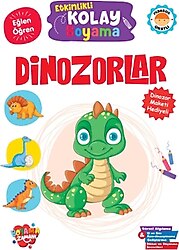 Etkinlikli Kolay Boyama - Dinozorlar - Kolektif