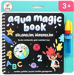 Lino Aqua Magic Eğlenelim Öğrenelim Sihirli Boyama Kitabı - Kolektif
