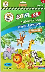 Lino Boya - Sil Aktivite Boyama Kitabı - Hayvanlar - Kolektif