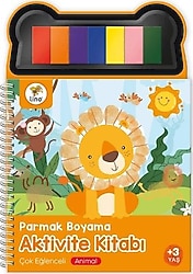 Parmak Boyama Aktivite Kitabı - Hayvanlar - Kolektif