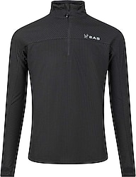2AS Kolima Yarım Fermuarlı Siyah Erkek Sweatshirt