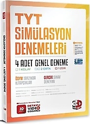 3D Yayınları TYT Simülasyon 4'lü Genel Deneme
