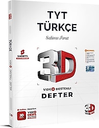 3D Yayınları TYT Türkçe Video Destekli Defter