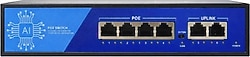 3DCool 3D-PSF04-FG 6 Port 10/100/1000 Mbps Gigabit PoE Switch