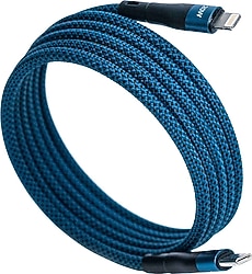 4Berry BMLC-03M 2 m Mavi Type-C to Lightning Hızlı Şarj Kablosu