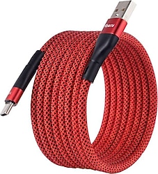 4Berry BMUC-03 2 m Kırmızı USB to Type-C Hızlı Şarj Kablosu