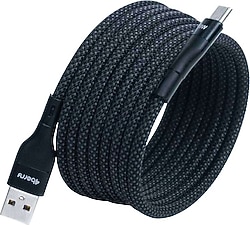 4Berry KS-AC01 1 m Siyah USB to Type-C Hızlı Şarj Kablosu