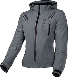 4Riders Alice Pro Kadın Gri Softshell 4 Mevsim Motosiklet Montu