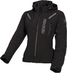4Riders Alice Pro Kadın Siyah Softshell 4 Mevsim Motosiklet Montu