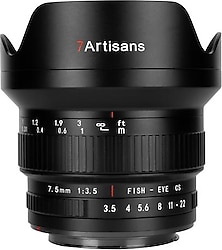 7Artisans MF 7.5mm f/3.5 Fisheye Lens