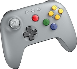 8Bitdo 64 Bluetooth Gri Kablolu/Kablosuz Oyun Kolu
