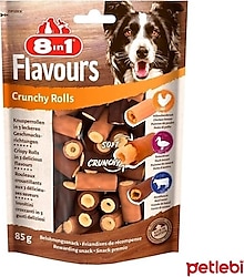 8in1 Flavours Crunchy Rolls 85 gr Köpek Ödülü