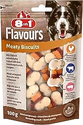 8in1 Flavours Meaty Biscuits 100 gr Köpek Ödülü