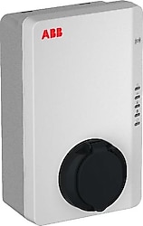 ABB Terra AC 22 kW Duvar Tipi Soketli RFID Elektrikli Araç Şarj İstasyonu