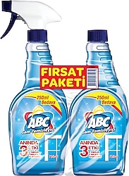 ABC Cam Temizleyici Fırsat Paketi 750 ml 2'li
