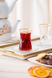 Acar Ametist 12 Parça 6 Kişilik Çay Seti