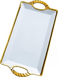 Acar Arven 41 cm Gold Dikdörtgen Sunum Tepsisi
