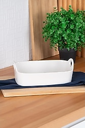 Acar Bianco Perla 25 cm Dikdörtgen Kulplu Kase