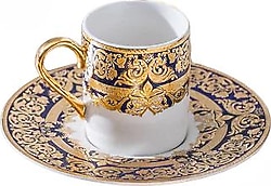 Acar Cecily 24K Altın Kaplama 12 Parça 6 Kişilik Kahve Fincan Takımı