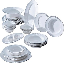 Acar Corine Silver 29 Parça 6 Kişilik Yemek Takımı