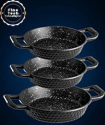 Acar Diamente 3 Parça Döküm Sahan Set