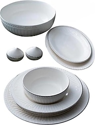 Acar Doralie Silver 29 Parça 6 Kişilik Yemek Takımı