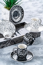 Acar Grace Silver 6 Kişilik Fincan Takımı
