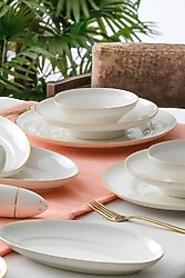 Acar Mallory Gold 54 Parça 12 Kişilik Yemek Takımı