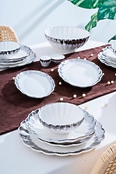 Acar Marlene Silver 29 Parça 6 Kişilik Yemek Takımı