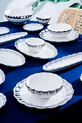 Acar Marlene Silver 37 Parça 6 Kişilik Kahvaltı Takımı