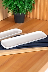 Acar Pure Royal Dikdörtgen Kayık Tabak 30 cm
