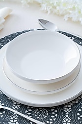 Acar Rise Silver 24 Parça 6 Kişilik Yemek Takımı