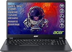 Acer Aspire 3 A315-56-327T NX.HS5EY.006 i3-1005G1 8 GB 256 GB SSD UHD Graphics 15.6'' Full HD Notebook
