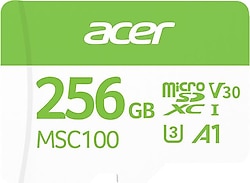 Acer MSC100 Class 10 UHS-I U3 A1 V30 256 GB Micro SD Kart