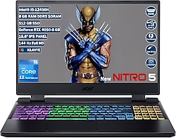 Acer Nitro 5 AN515-58-588W NH.QLZEY.007 i5-12450H 8 GB 512 GB SSD RTX4050 15.6" Full HD Notebook