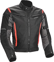 Acerbis CE X-Mat 2.0 Erkek Siyah-Kırmızı Yazlık Motosiklet Montu