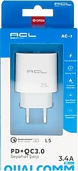 ACL AC-1 L5 25 W Hızlı Şarj Adaptörü