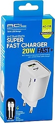 ACL AC-118 20 W Lightning Kablolu Şarj Aleti