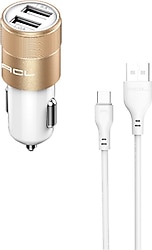 ACL Power Classic Series AC-38 5 W Type-C Kablolu Araç Şarj Aleti
