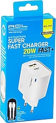 ACL ACK-117 20 W Type-C Kablolu Hızlı Şarj Aleti