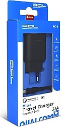 ACL H1 AC-2 18 W Micro USB Kablolu Hızlı Şarj Aleti
