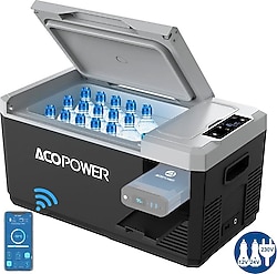 Acopower V18 12-24-220 V 18 lt Aküsüz Kompresörlü Oto Buzdolabı