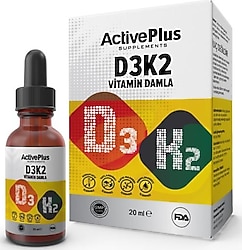 Active D3K2 Vitamin 20 ml Damla